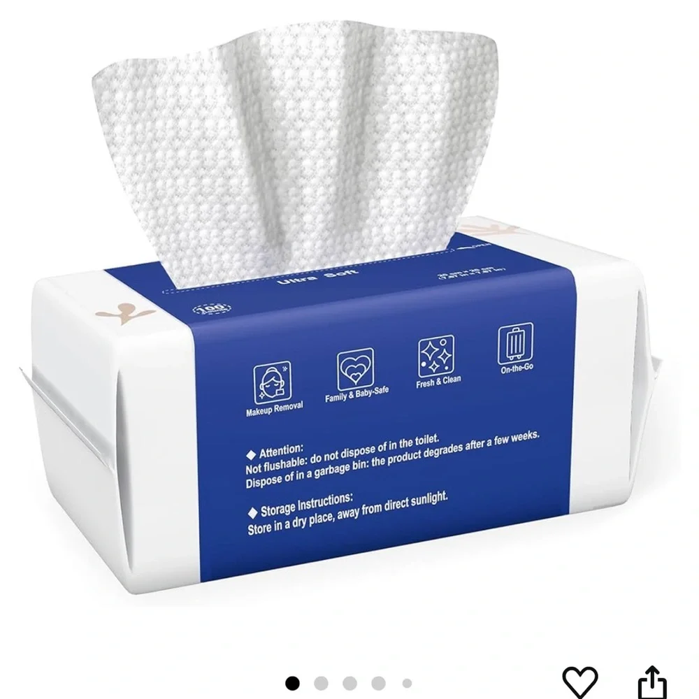 Premium White Makeup Removal Wipes